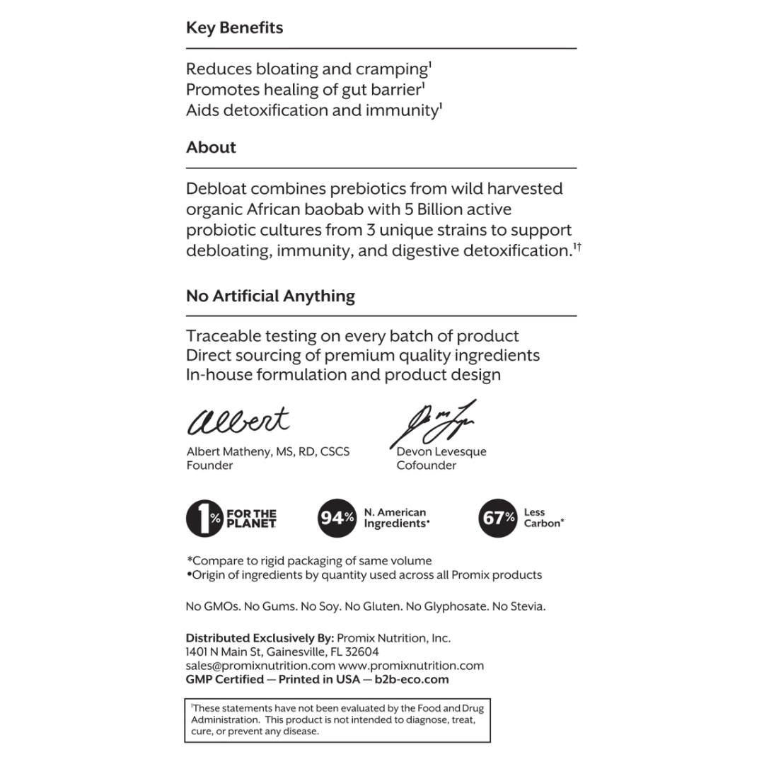 Debloat: Prebiotic + Probiotic