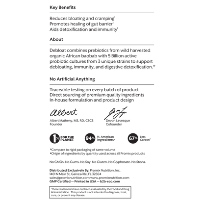 Debloat: Prebiotic + Probiotic